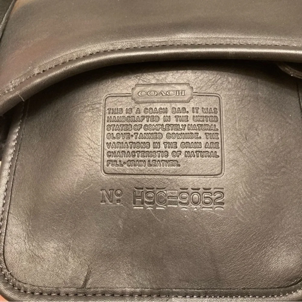 Coach black mambo crossbody bag rare nickel hardware